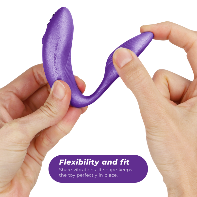 Vibrator pentru Cupluri, We-Vibe - Chorus, cu Telecomanda Squeeze, Lilac