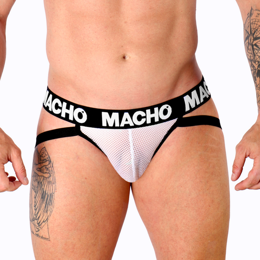 Jockstrap Barbati Plasa Semi-Transparent, MACHO - MX26X1 Jock Grid