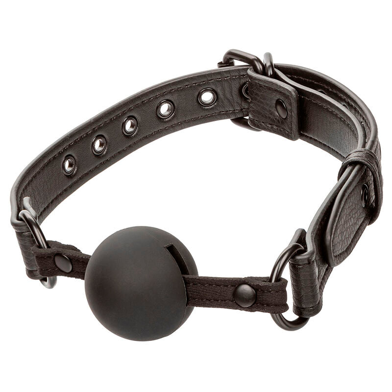 Ball Gag, CalExotics - Nocturnal, Silicon Sigur pentru Corp, D - 3,75 CM Negru