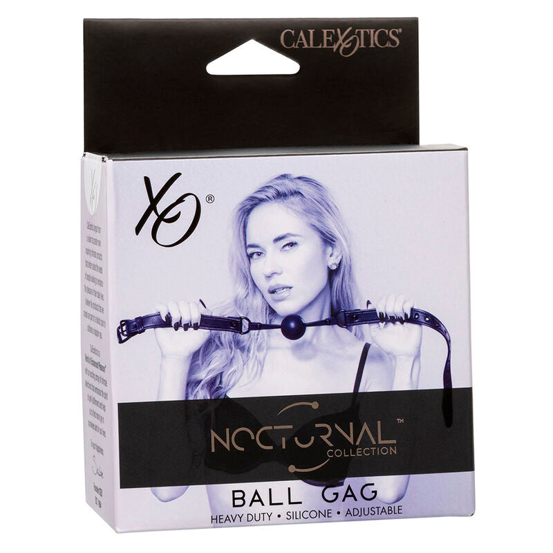 Ball Gag, CalExotics - Nocturnal, Silicon Sigur pentru Corp, D - 3,75 CM Negru