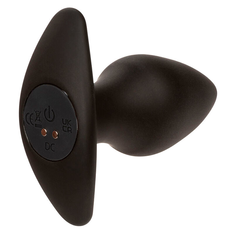 Plug Anal, CalExotics - Rock Bottom Perfect, 10 Vibratii, Silicon Negru