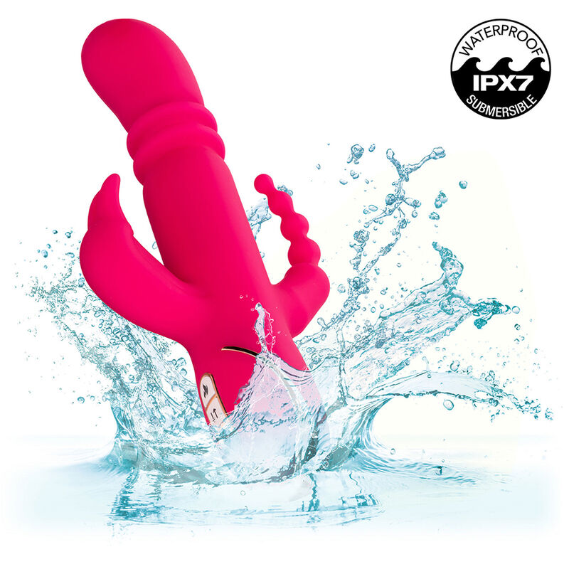 Vibrator Rabbit, CalExotics - Jack Fantasy Triple Heated, Ax Incalzit, Roz