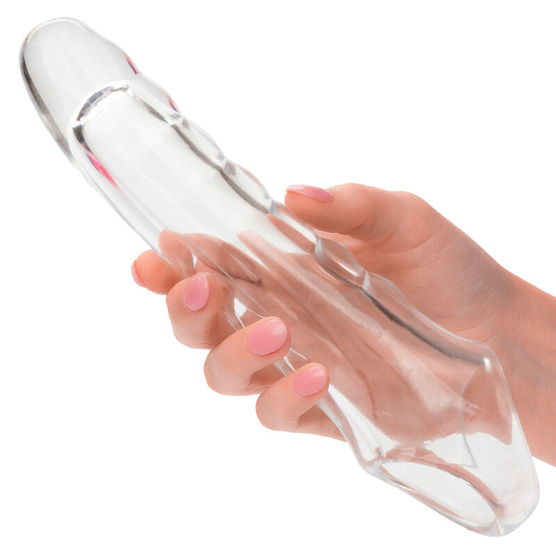 Extender Penis, CalExotics - Maxx, Ajustabil, 9.5 CM Transparent