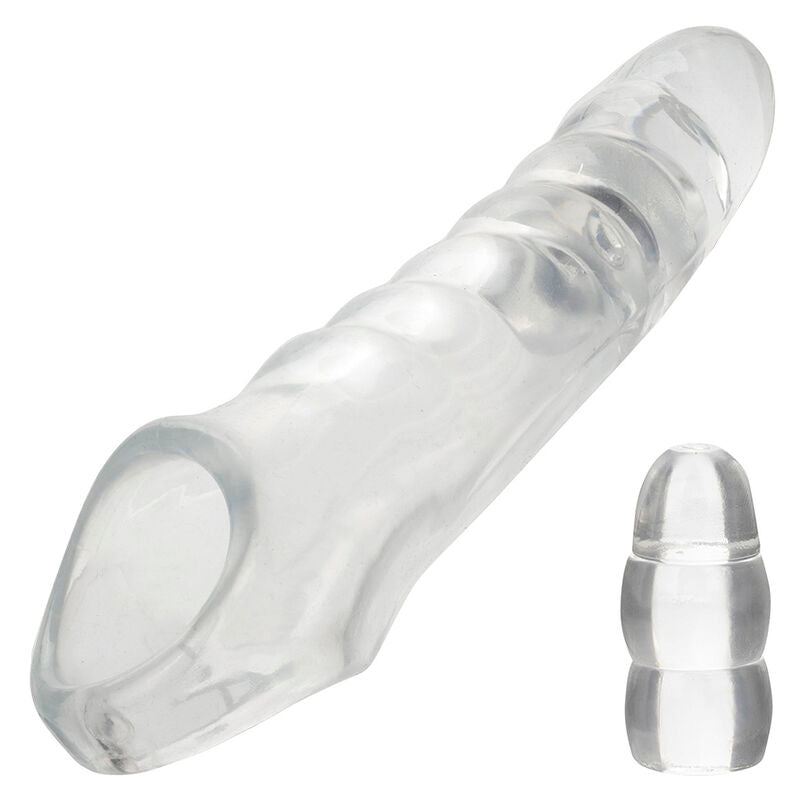 Extender Penis, CalExotics - Maxx, Ajustabil, 9.5 CM Transparent