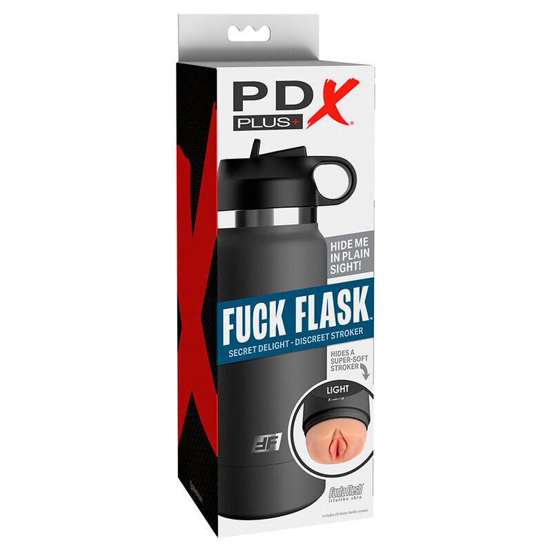Masturbator Vagin Discret, PDX Plus - Fuck Flask, Forma Sticla de Apa, Model 2