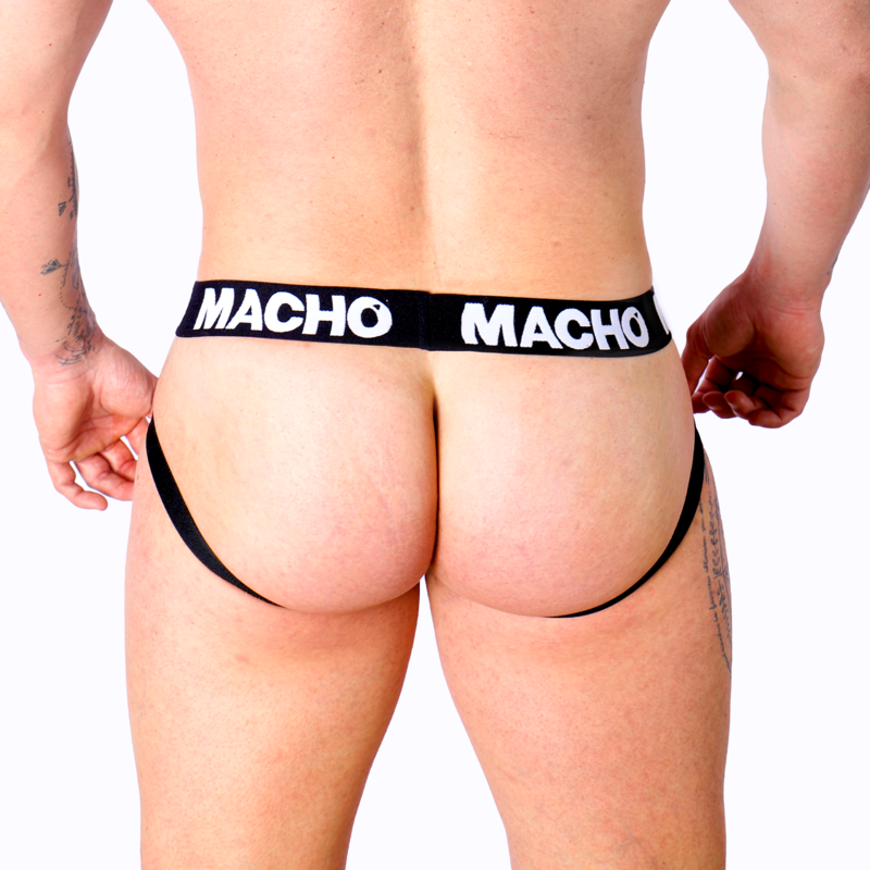 Jockstrap, Macho - MX28FA, Benzi Duble de Fixare, Galben S