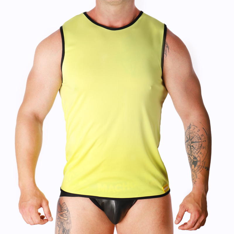Tricou, Macho, Material Usor si Elastic, Galben S/M