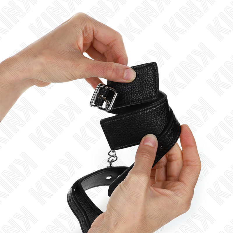 Catuse Erotice, Kink - Snake Pattern, Ajustabile, 20-28 CM x 5.4 CM Negru