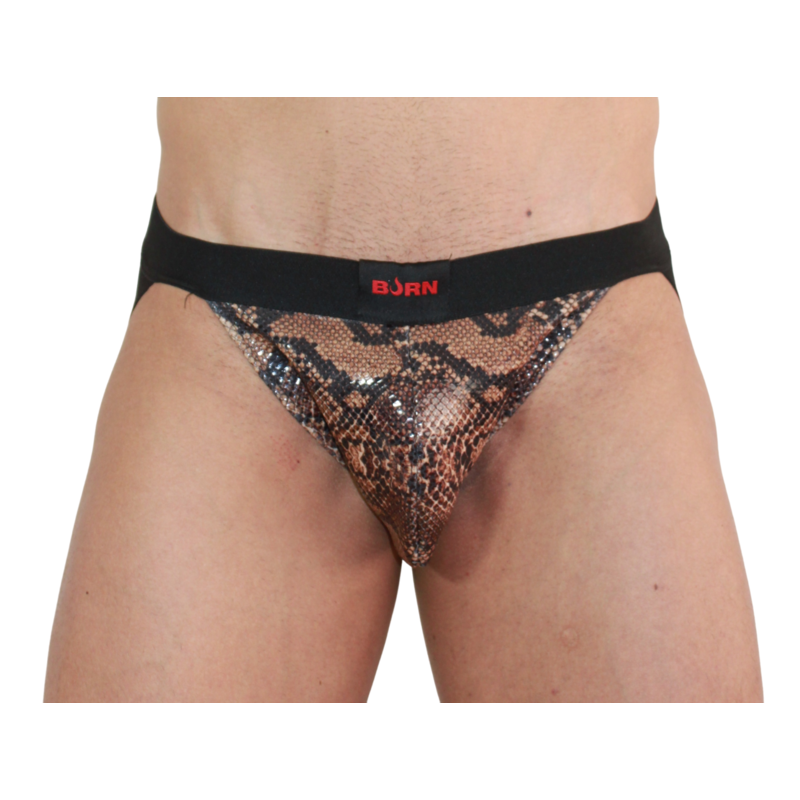 Jockstrap, Burn - Snake, Materiale Premium, Negru S