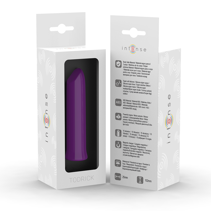 Vibrator Bullet pentru Clitoris, Intense - Todrick, 10 Moduri de Vibratie, Mov