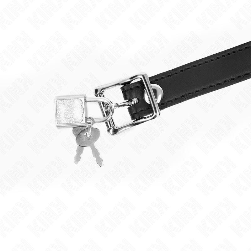 Gag cu Bila din Silicon, Kink, cu Lacat, 4 CM / 60 x 2 CM