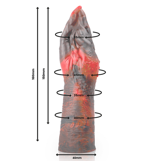Dildo Demon, EPIC - Lilith Evil Demon, Silicon, Marimea S, 16 cm