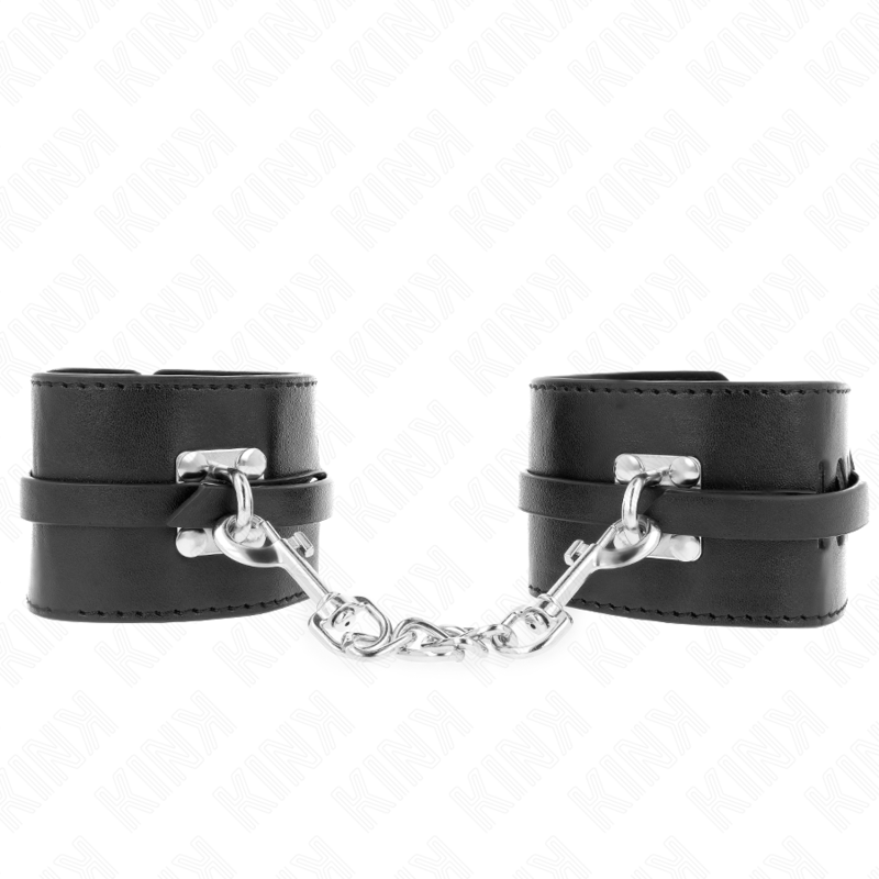 Catuse pentru Incheieturi, Kink - Deluxe Locking, Reglabile cu Incuietoare, 14.5-21 CM x 6 CM Negru