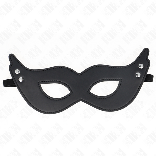 Masca BDSM din Piele Ecologica cu Nituri, KINK - Model 1, 26 x 8 cm