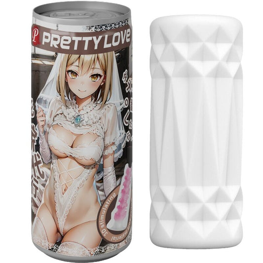 Masturbator Tip Doza, PRETTY LOVE - Model 1, TPR, Alb, 11 cm