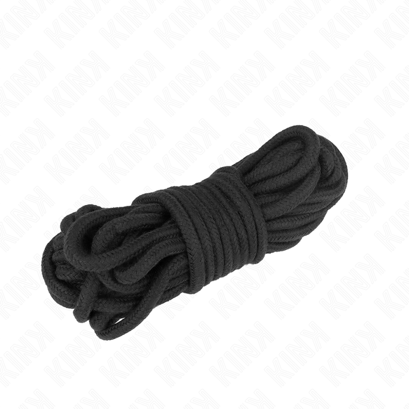 Franghie Bondage, Kink - Cotton Rope, din Bumbac, 5 m Negru
