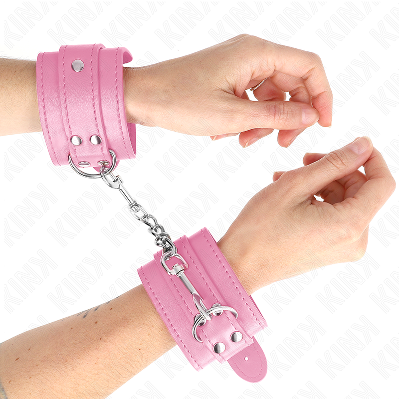 Catuse Erotice, Kink - Simple Wrist Restraints, Reglabile, 20-23 CM x 5.5 CM Roz