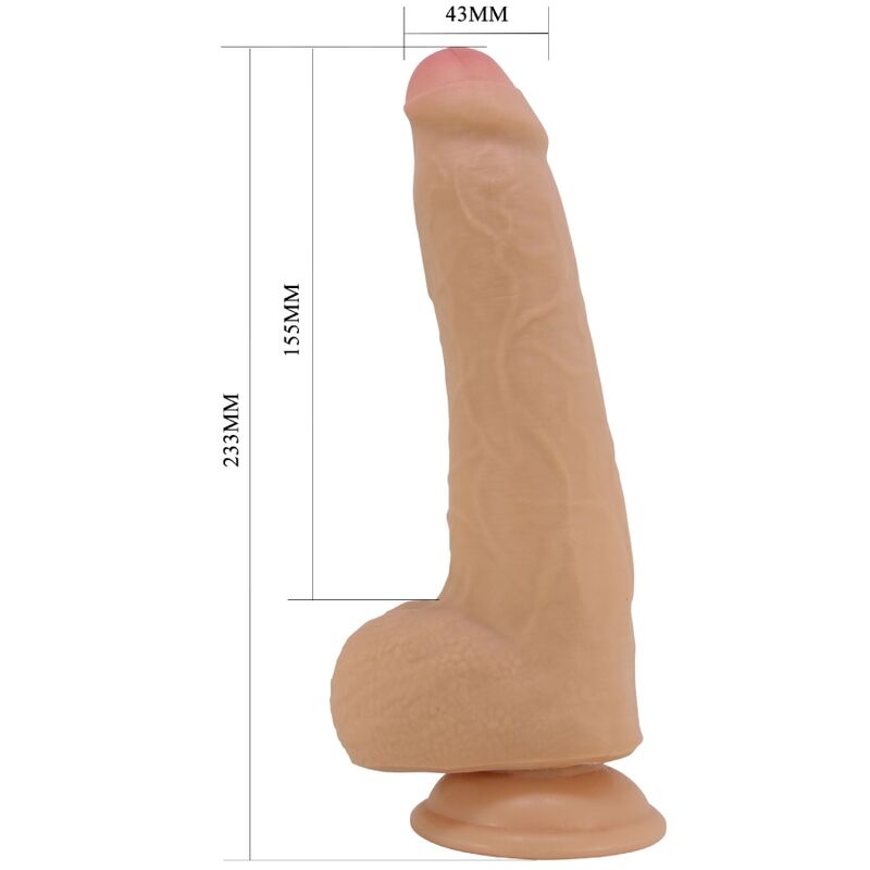 Dildo, Pretty Love - Draco, Realistic, 23 CM Nud