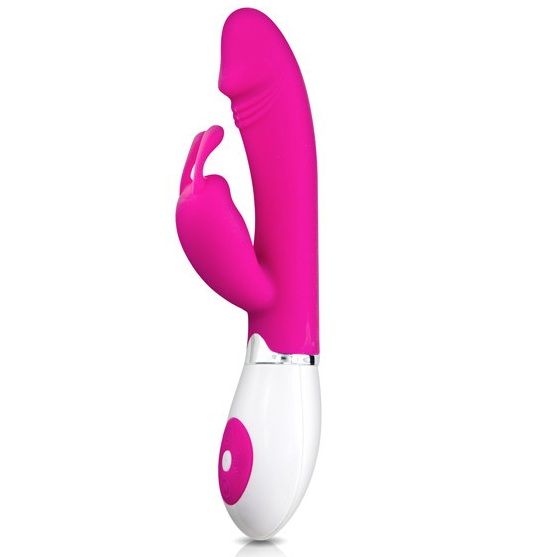 Vibrator, Pretty Love - Flirtation cu Rabbit Gene, 30 Moduri de Vibratie, Lila si Alb