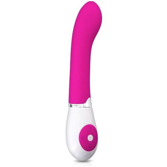 Vibrator Elegant Daniel, PRETTY LOVE - Flirtation, 30 Vibratii, Silicon, Lila-Alb, 19,5 cm