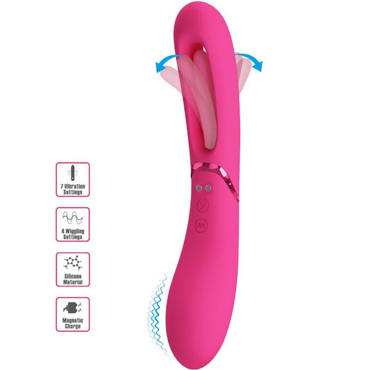 Vibrator pentru Punctul G, ROMANCE - Lexie, 7 Vibratii, Roz