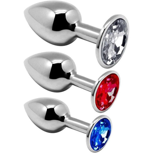 Kit Plug Anal, Alive - Anal Pleasure, Set 3 Bucati, Gri