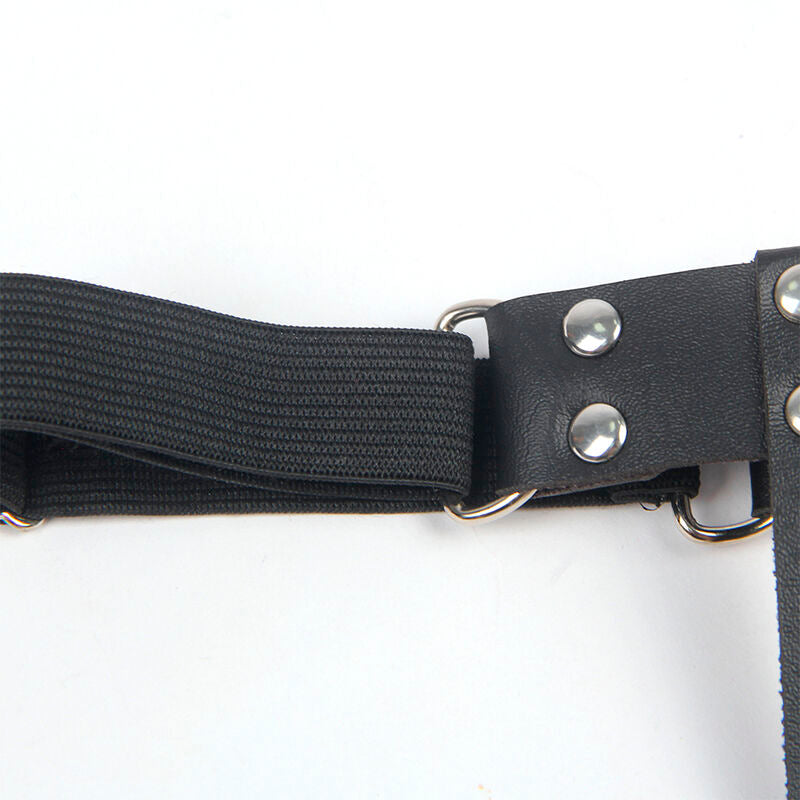 Jartiera, Subblime - 953744, Reglabila din Piele, Marime Unica Neagra