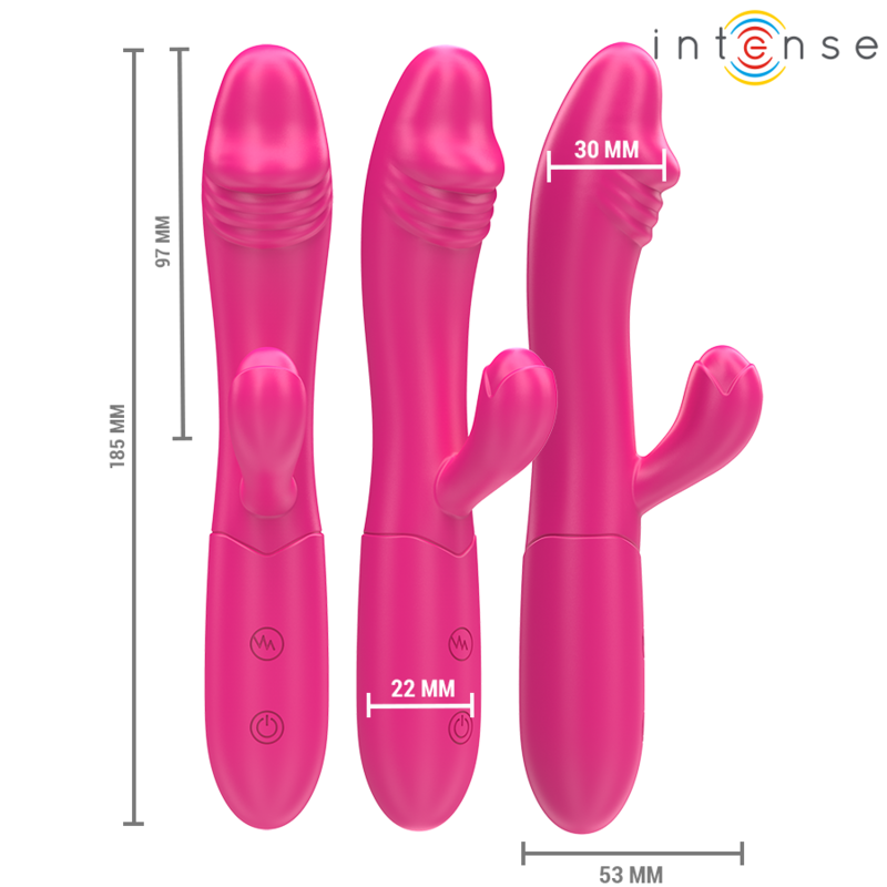 Vibrator, Intense - Ivy, 10 Vibratii cu Limba Stimulatoare, Roz