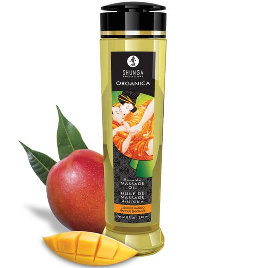 Ulei de Masaj Erotic Organic, SHUNGA - Aroma Mango, 240 ml