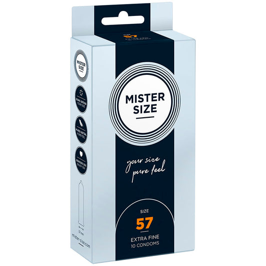 Prezervative Marime L 57 mm, MISTER SIZE - Ultra-Subtiri, 10 Bucati