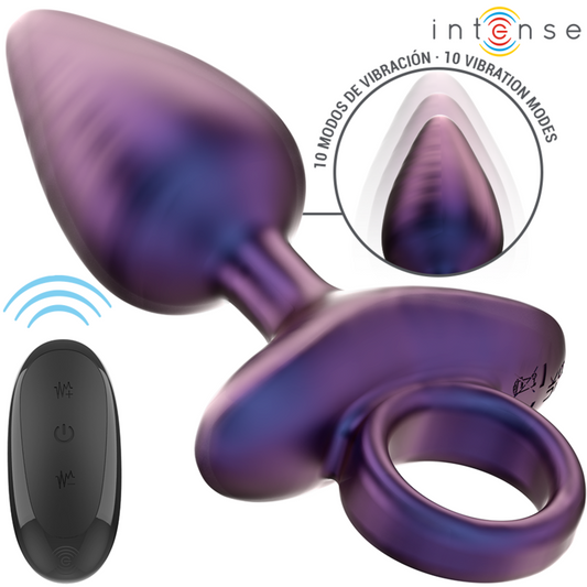 Dop Anal cu Vibratii, INTENSE - Michael Model 2, Telecomanda, Silicon