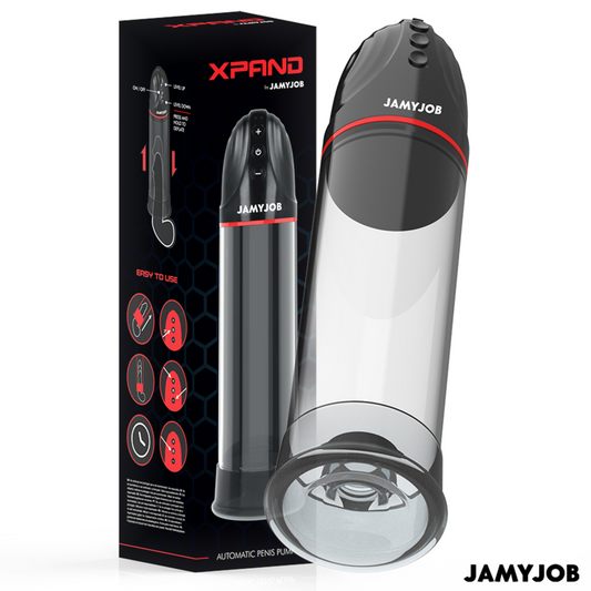 Pompa pentru Penis Automata, JAMYJOB - XPAND, 3 Niveluri Aspiratie, Gri, 30 cm