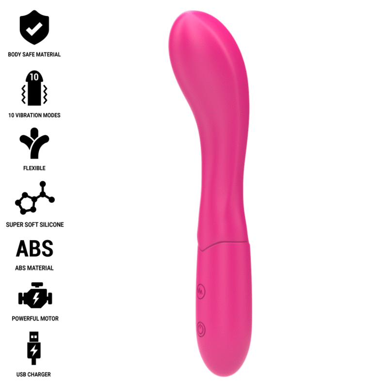 Vibrator, Intense - Lisette, 10 Vibratii, 19 CM Roz