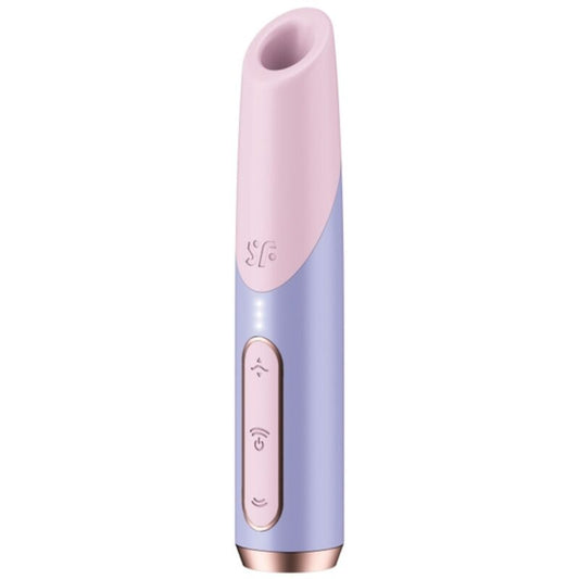 Stimulator Clitoris cu Unde de Presiune, SATISFYER - Bold Kiss Wave, 33 Programe, Roz / Violet