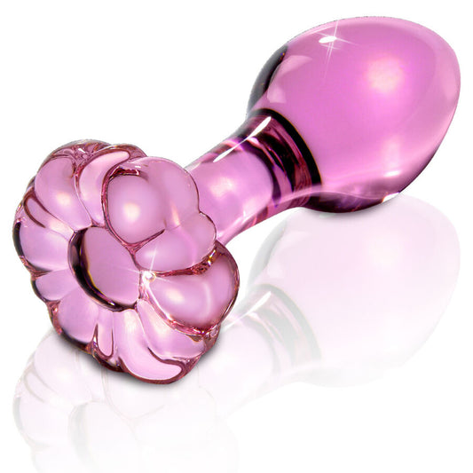 Dop Anal din Sticla, ICICLES - Nr. 48 Crystal Massager, cu Bulbi Stimulatori, Transparent