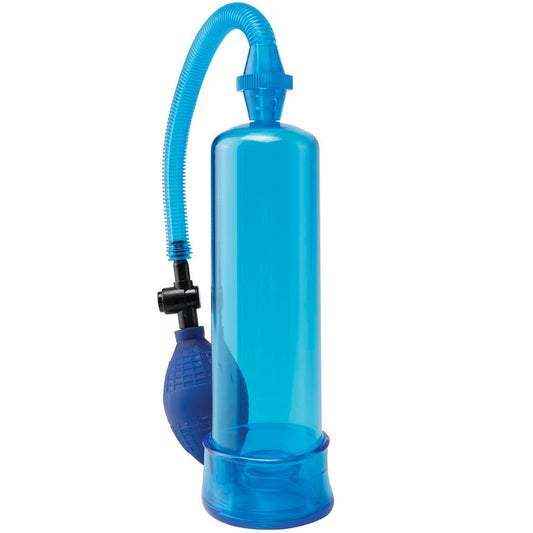 Pompa pentru Penis, PUMP WORX - Beginners Power Pump, Transparenta, Albastra