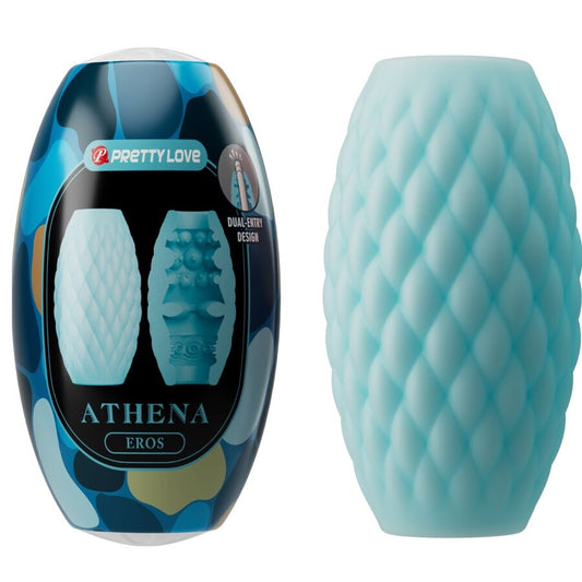 Masturbator pentru Barbati, PRETTY LOVE - Athena Eros, Silicon, Albastru Deschis