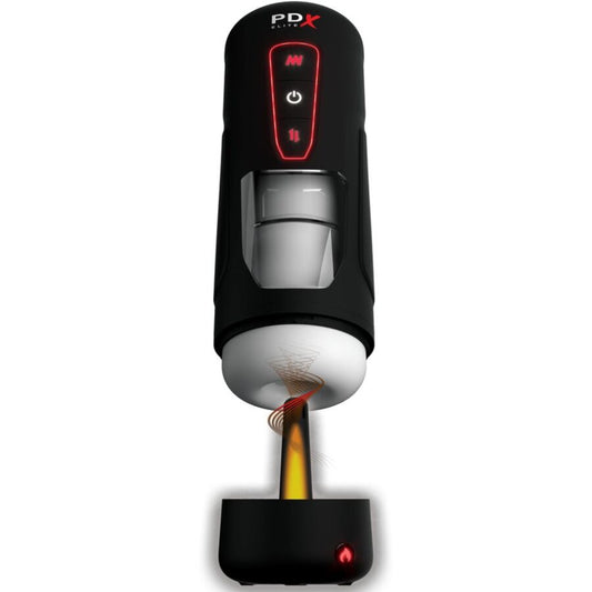 Masturbator Automat, PDX ELITE - Milk Me Hotter, cu Thrusting, Vibratii si Efect Caldura, TPR