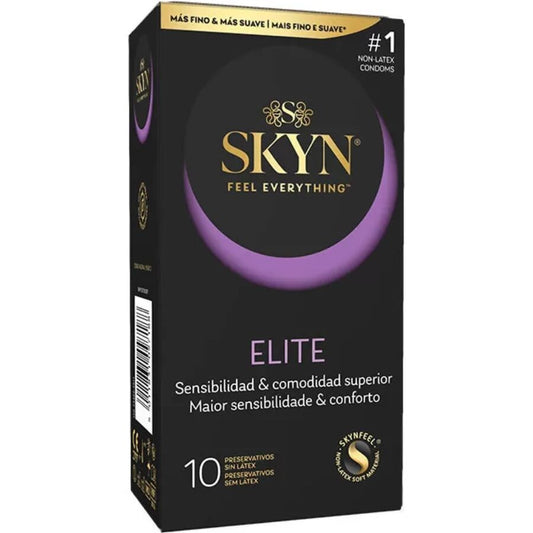Prezervative Ultra-Subtiri, SKYN - Elite, Fara Latex, 10 buc