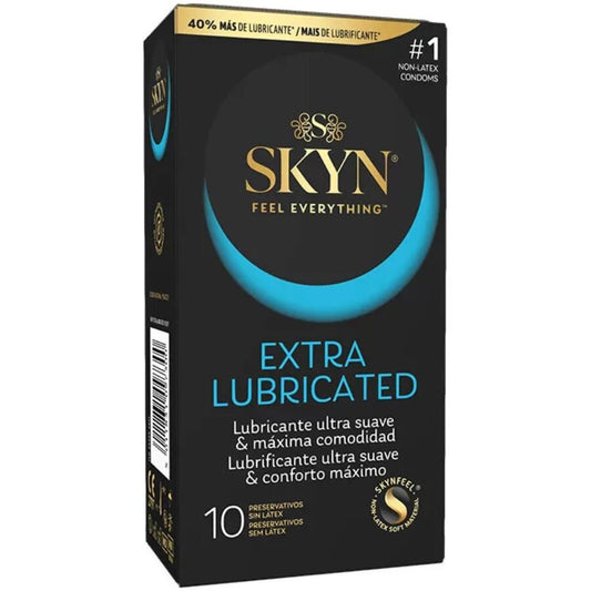 Prezervative Extra Lubrifiate, SKYN - Fara Latex, SKYNFEEL, 10 buc