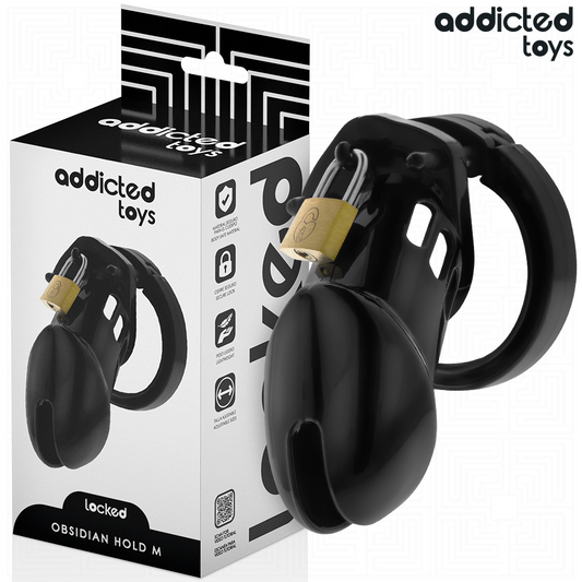 Cusca de Castitate, ADDICTED TOYS LOCKED - Obsidian Hold, Marime M