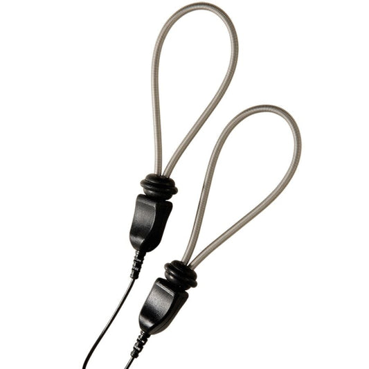 Inele pentru Penis Reglabile E-Stim din Metal, ELECTRASTIM - ElectraLoops, Otel Inoxidabil, Set 2 buc