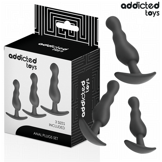 Set 3 Dopuri Anale, ADDICTED TOYS - Silicon Medical, Model 1
