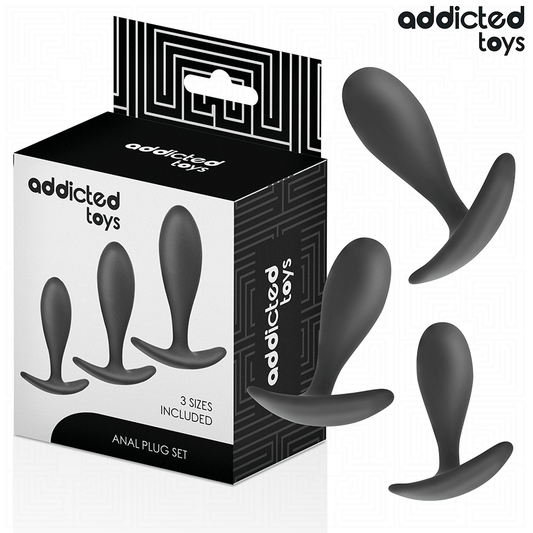 Set 3 Dopuri Anale, ADDICTED TOYS - Silicon Medical, Model 2