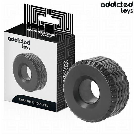 Inel pentru Penis Extra Gros, ADDICTED TOYS - Silicon, 58 mm