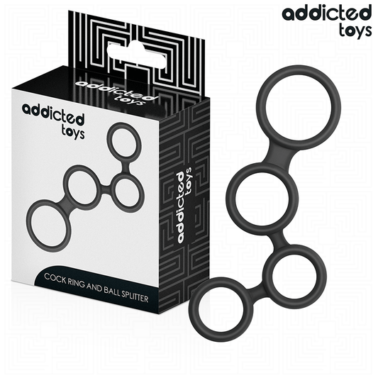 Inel pentru Penis cu Separator Testicule, ADDICTED TOYS - Multi-Inel