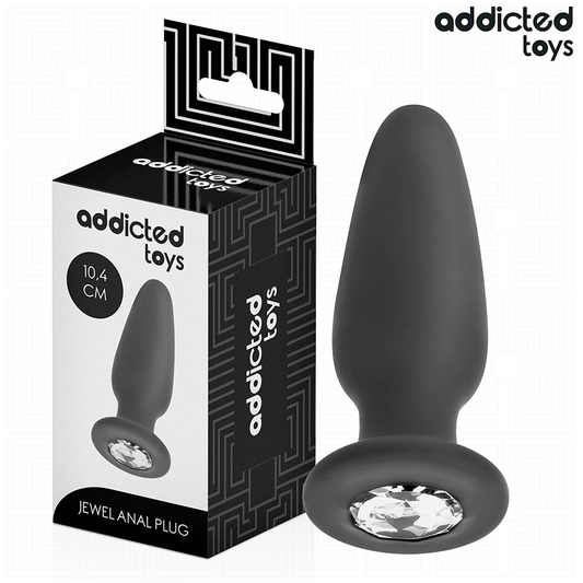 Dop Anal cu Bijuterie, ADDICTED TOYS - Silicon Medical, Marimea M, 10,4 cm