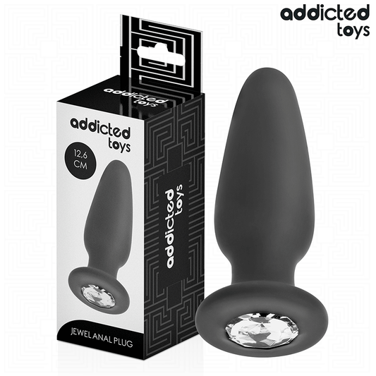 Dop Anal cu Bijuterie, ADDICTED TOYS - Silicon Medical, Marimea L, 12,6 cm