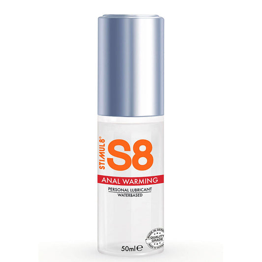 Lubrifiant Anal cu Efect de Caldura, STIMUL8 - S8 Heat Effect, pe Baza de Apa, 50 ml