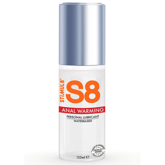 Lubrifiant Anal cu Efect de Caldura, STIMUL8 - S8 Heat Effect, pe Baza de Apa, 125 ml